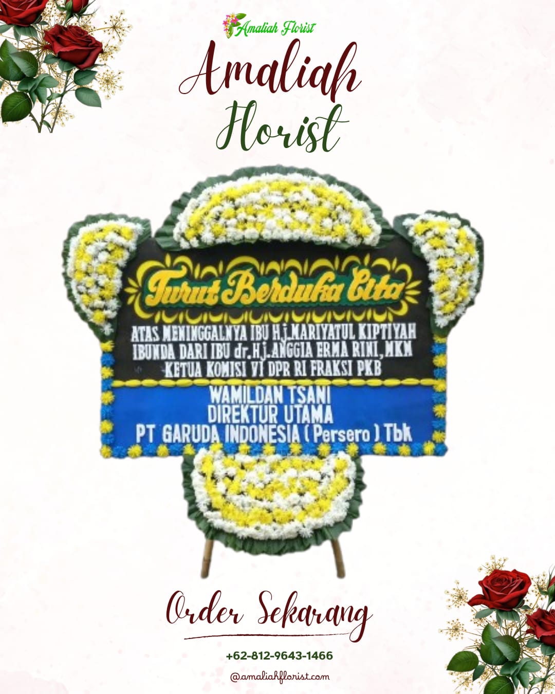 Papan Bunga Duka Leuwidamar